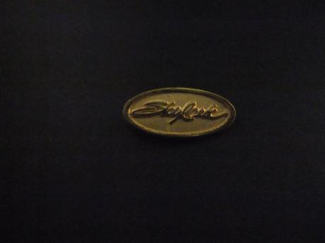 Buick Skylark oldtimer goudkleurig logo